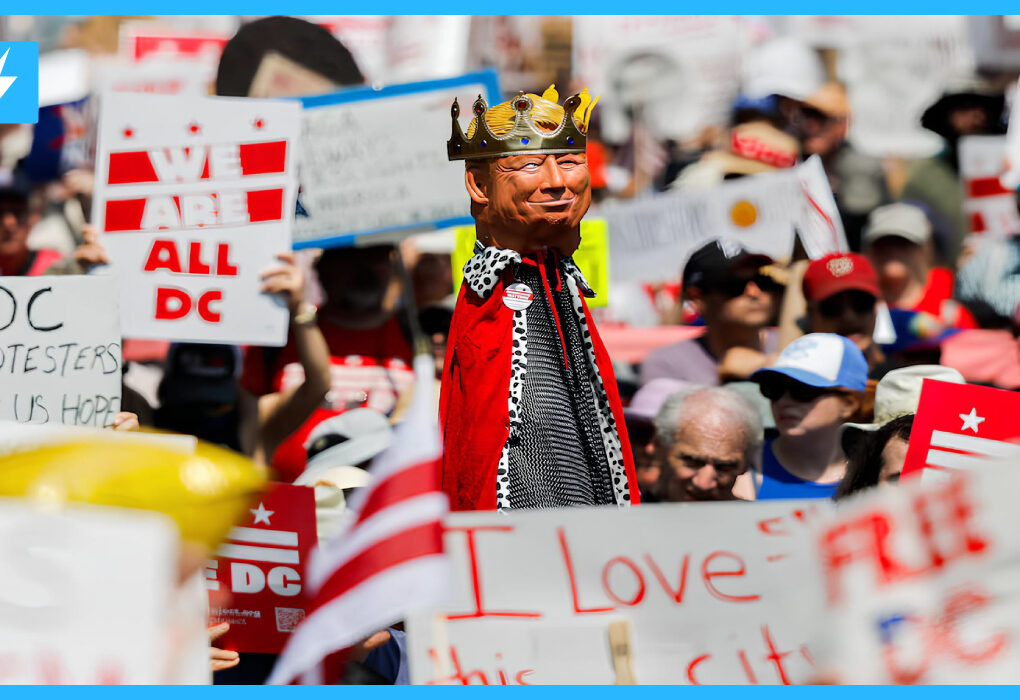 Residents Protest Against Trump